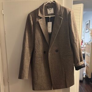 Women’s Kensington oversized Brown Wool Blend Coat